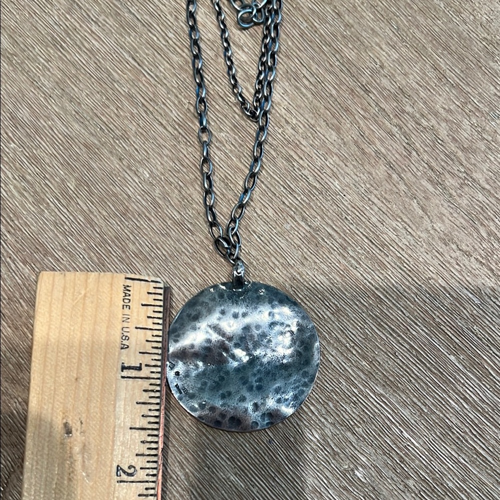 Silpada Silver Double-Layered Necklace with Iridescent Pendant - Picture 7 of 7